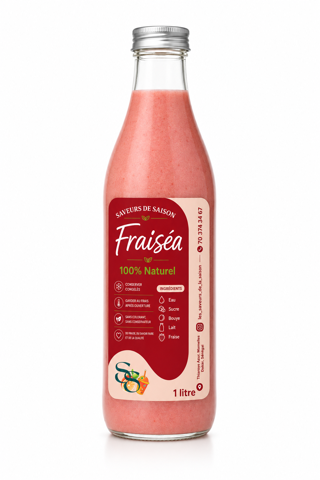 Fraisea Bouye Fraise 1L