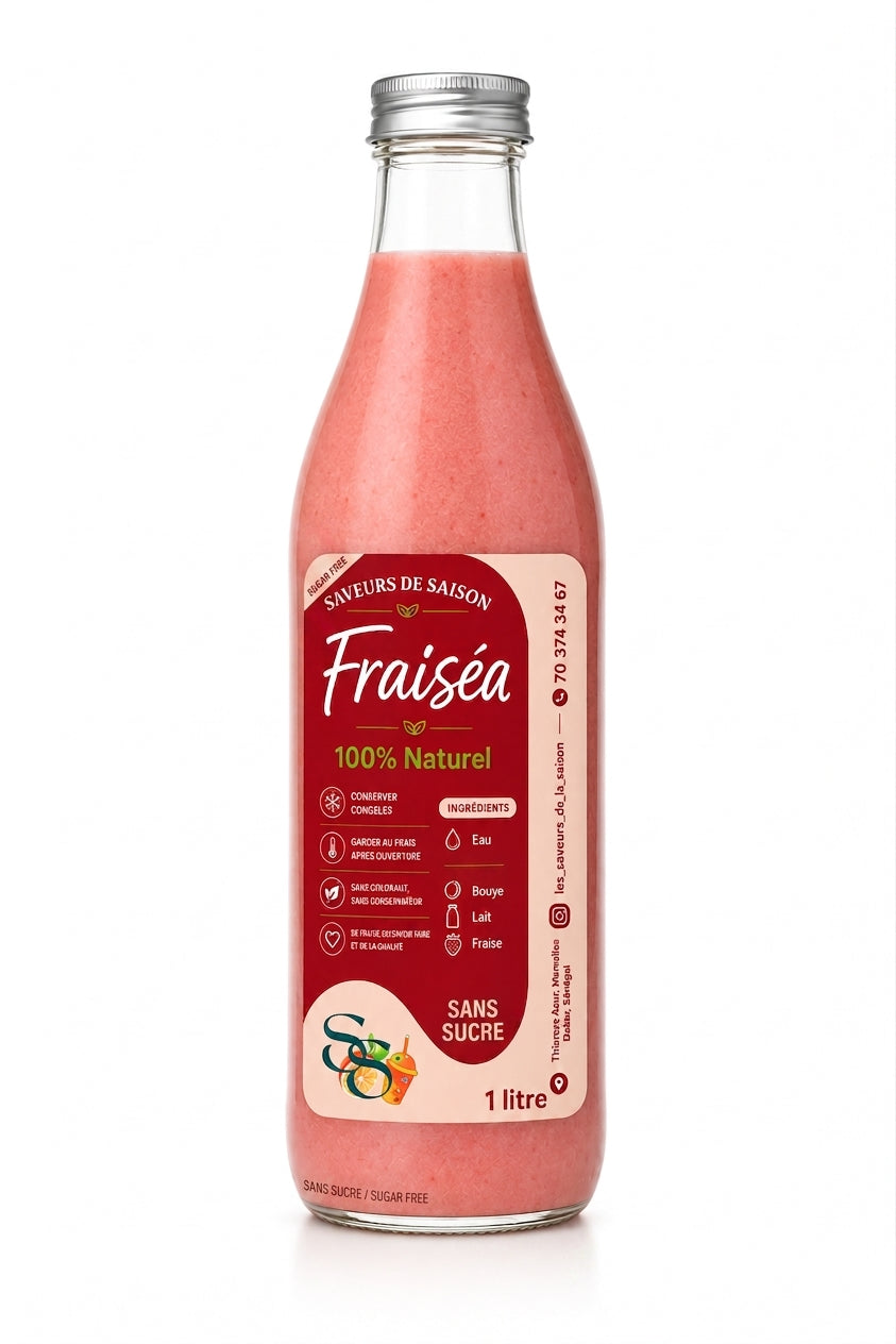 Fraisea sans sucre Bouye Fraise 1L