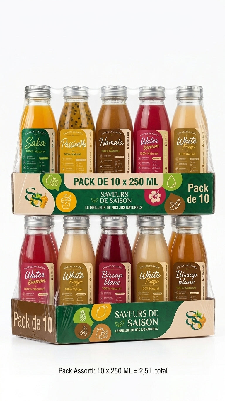 Pack Combo 10 Bouteilles de 250ML