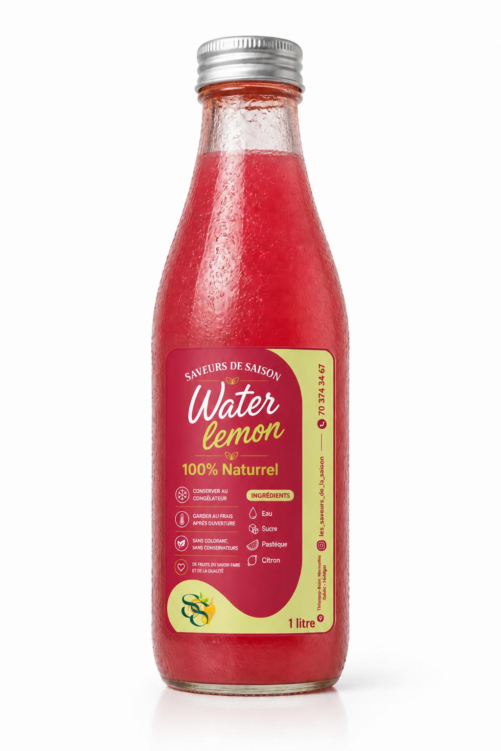 Jus Water Lemon Pastéque,citron 1L